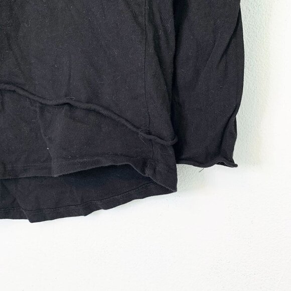 Anthropologie Moth Black Layered Pullover Hoodie size small - Picture 2 of 6